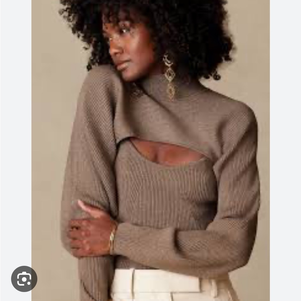 Banana republic Asti knit shrug and tank set SMALL